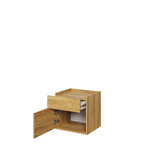 Lenart Comodino per bambini/adolescenti con 1 cassetto e anta Teen Flex TF18 Naturale