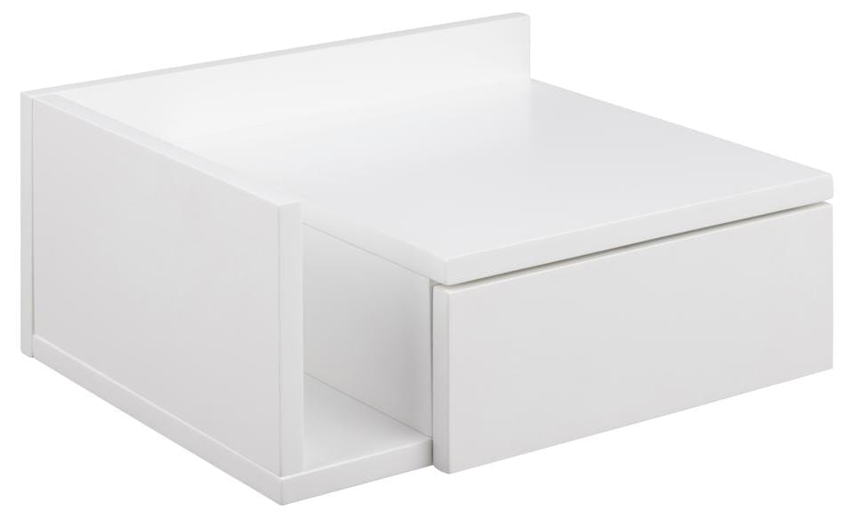 Actona Comodino sospeso con 1 cassetto Ashlan Bianco
