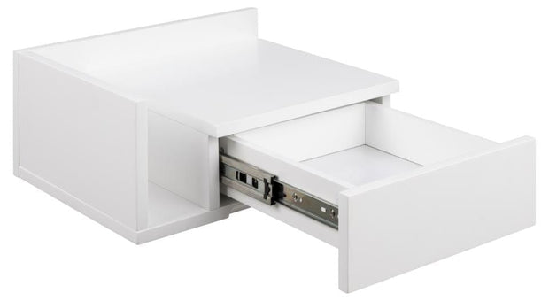 Actona Comodino sospeso con 1 cassetto Ashlan Bianco