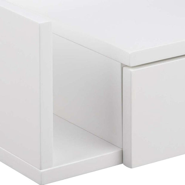 Actona Comodino sospeso con 1 cassetto Ashlan Bianco