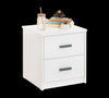 Cilek Comodino Youth con 2 cassetti Bianco, L 43 L 41 H 46 cm