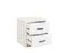 Cilek Comodino Youth con 2 cassetti Bianco, L 43 L 41 H 46 cm