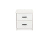 Cilek Comodino Youth con 2 cassetti Bianco, L 43 L 41 H 46 cm