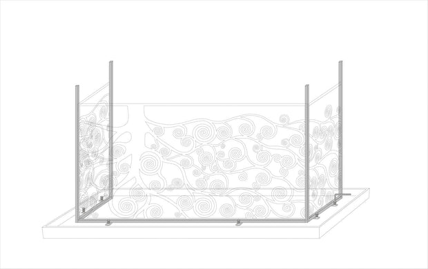 Mauro Ferretti Console Albero Della Vita cm 141,5x40,5x81,5