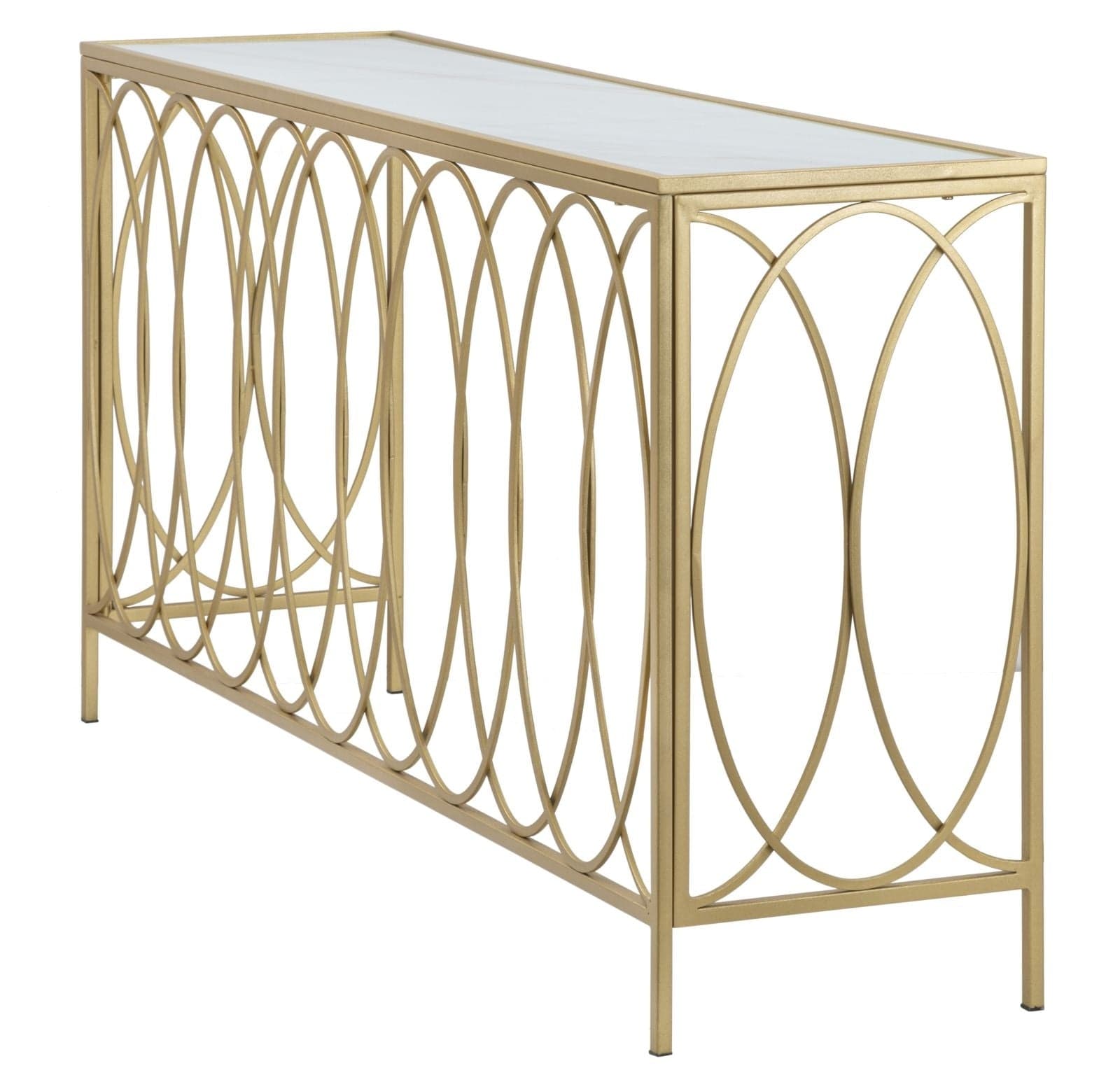 Mauro Ferretti Console Arc Similmarble cm 160x40x79