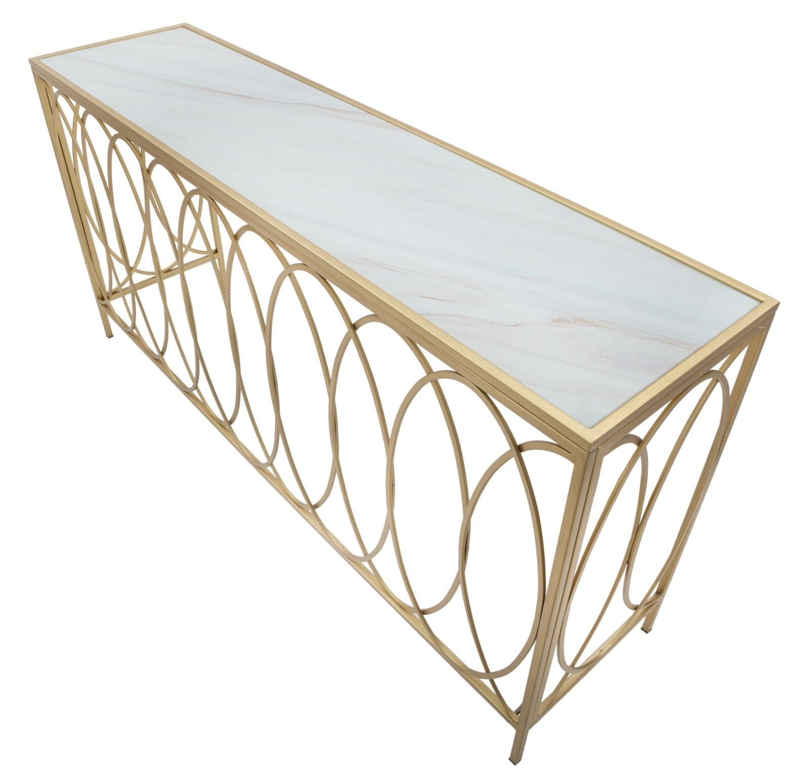 Mauro Ferretti Console Arc Similmarble cm 160x40x79