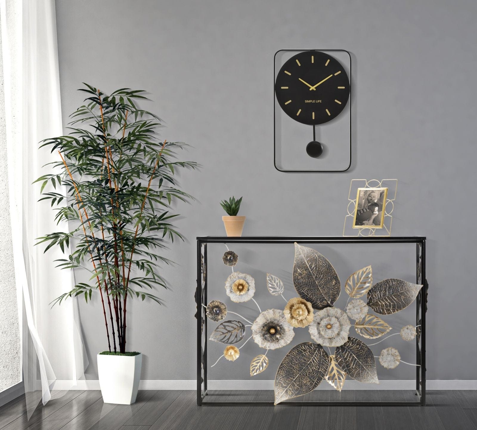 Mauro Ferretti Console Glam Dark cm 112x42x80