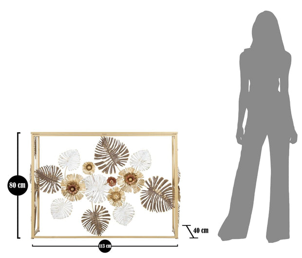 Mauro Ferretti Console Glam Floris cm 113x40x80