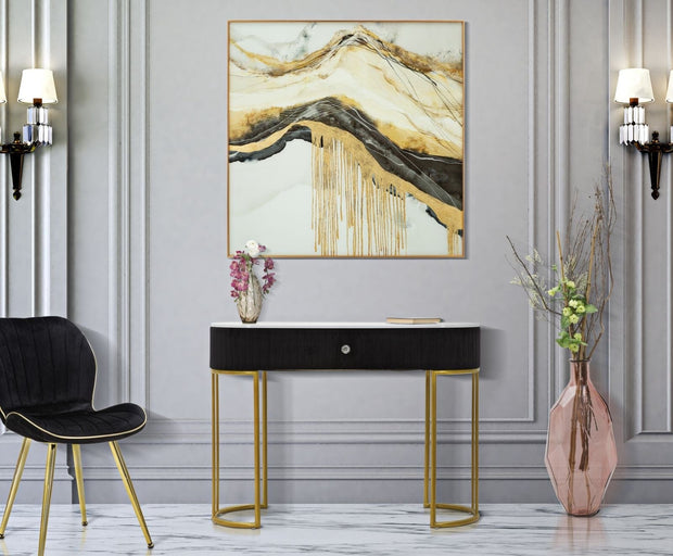 Mauro Ferretti Console Montpellier Nera cm 100x43x74