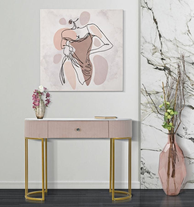 Mauro Ferretti Console Montpellier Rosa cm 100x43x74