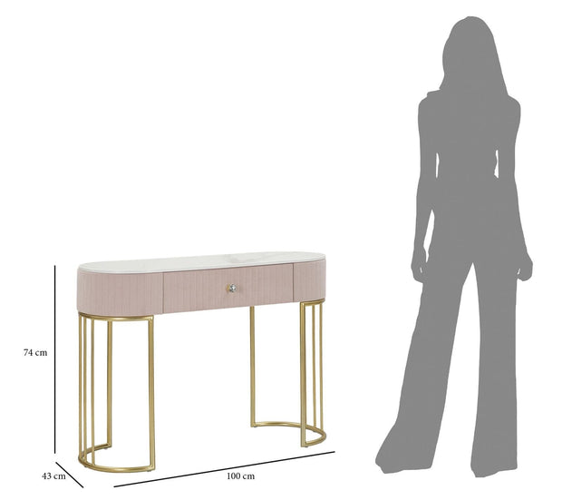 Mauro Ferretti Console Montpellier Rosa cm 100x43x74