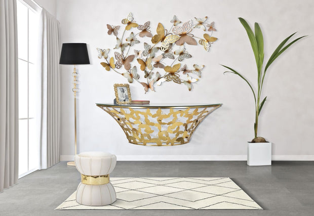Mauro Ferretti Console Sospesa Butterflies cm 120x40,5x37,2