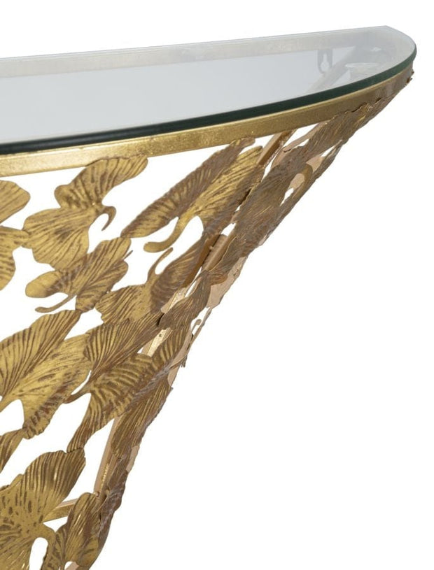 Mauro Ferretti Console Sospesa Foglie cm 120x40,5x37,2