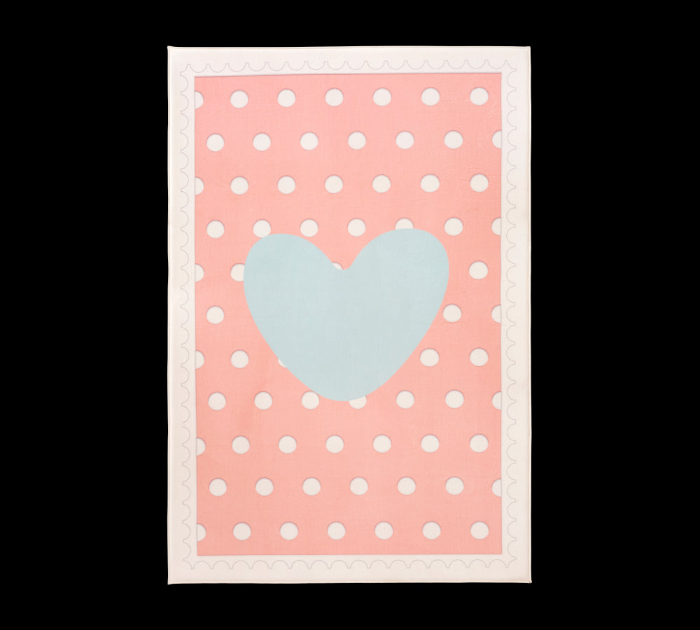 Tappeto per bambini Soft Happy Pink PE, 100 x 150 cm