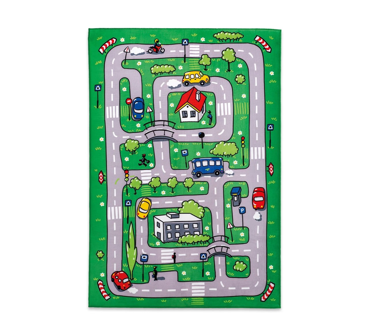 Tappeto per bambini PE Soft Traffic Multicolore, 100 x 150 cm