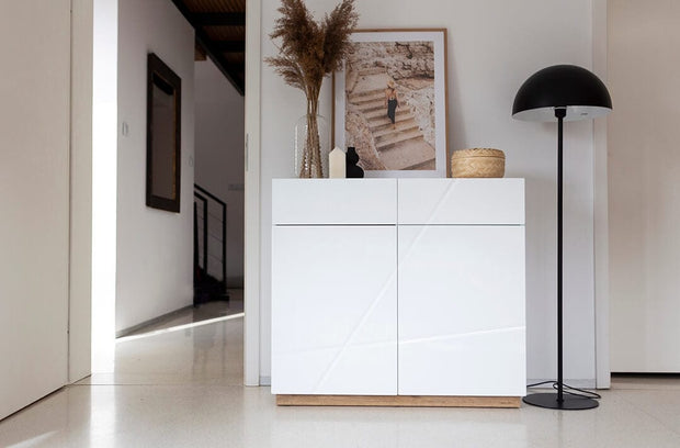 Lenart Credenza a 2 cassetti e 2 ante Futura 15 Bianco