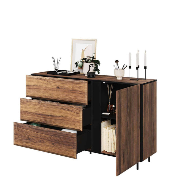 Lenart Credenza a 3 cassetti e 1 anta Borga 07 Quercia
