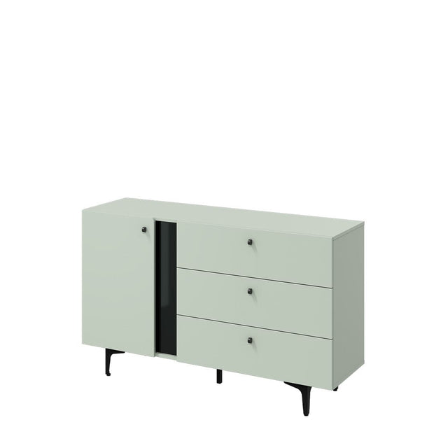 Lenart Credenza a 3 cassetti e 1 anta Colours Small CS 04 Opaco Verde