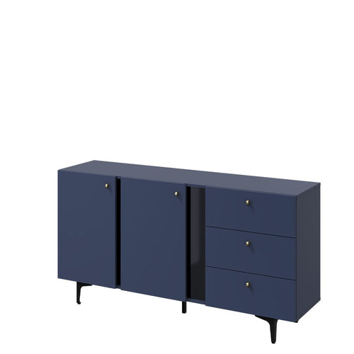 Lenart Credenza a 3 cassetti e 2 ante Colours Medium CS 02 Opaco Blu