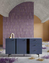 Lenart Credenza a 3 cassetti e 2 ante Colours Medium CS 02 Opaco Blu