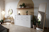 Lenart Credenza a 3 cassetti e 3 ante Arti 09 Opaco Bianco