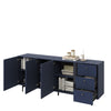 Lenart Credenza a 3 cassetti e 3 ante Colours Large CS 03 Opaco Blu