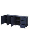 Lenart Credenza a 3 cassetti e 3 ante Colours Large CS 03 Opaco Blu