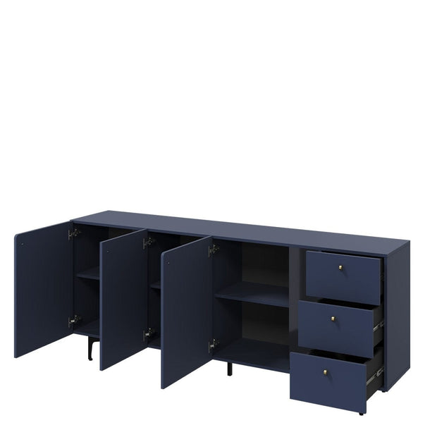 Lenart Credenza a 3 cassetti e 3 ante Colours Large CS 03 Opaco Blu