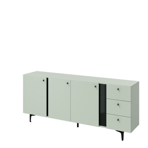 Lenart Credenza a 3 cassetti e 3 ante Colours Large CS 03 Opaco Verde