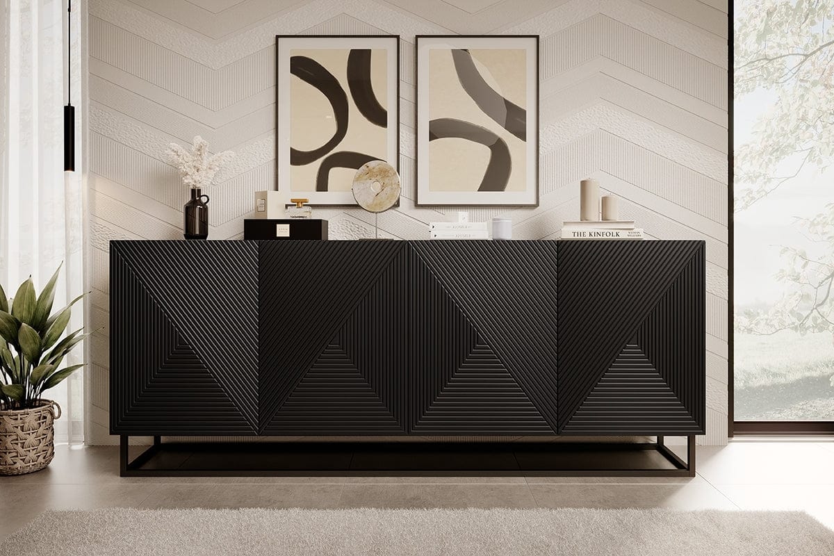 Bogart Credenza a 4 ante Asha 200-4D Nero