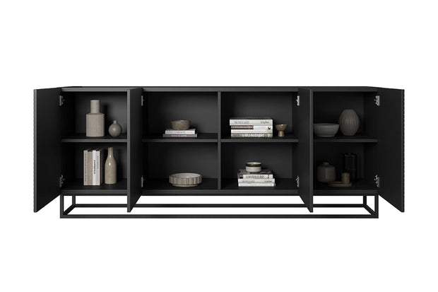 Bogart Credenza a 4 ante Asha 200-4D Nero