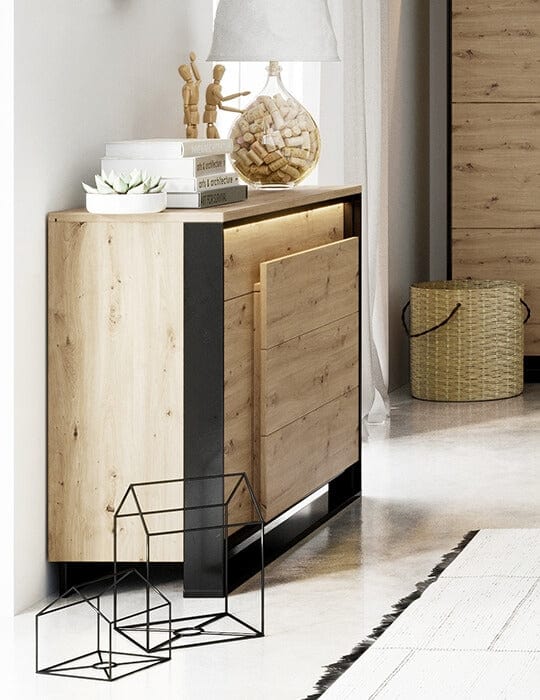 Lenart Credenza a 4 cassetti e 1 anta Quant 08 Quercia
