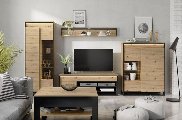 Lenart Credenza a 4 cassetti e 1 anta Quant 08 Quercia
