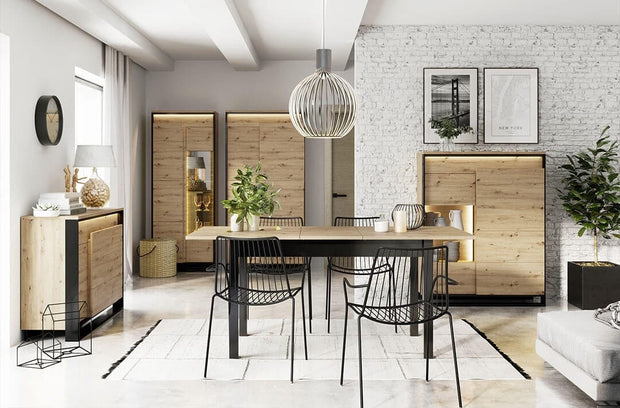 Lenart Credenza a 4 cassetti e 1 anta Quant 08 Quercia