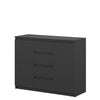 Lenart Credenza a 4 cassetti e 2 ante Idea 04 Opaco Nero