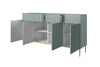 Bogart Credenza a 4 cassetti e 4 ante Nicole 200-4D4SZ Verde