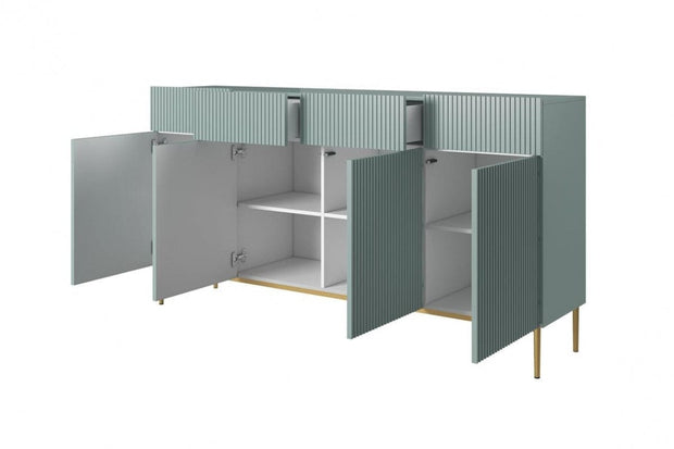 Bogart Credenza a 4 cassetti e 4 ante Nicole 200-4D4SZ Verde