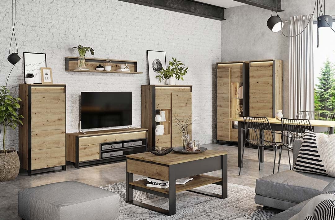 Lenart Credenza con 1 anta Quant 07 Quercia