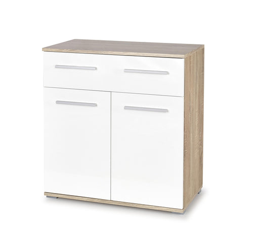 Halmar Credenza con 1 cassetto e 2 ante Liamis KM-1 Bianco