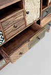 Bizzotto Credenza con 11 cassetti e 2 ante Dhaval Multicolore