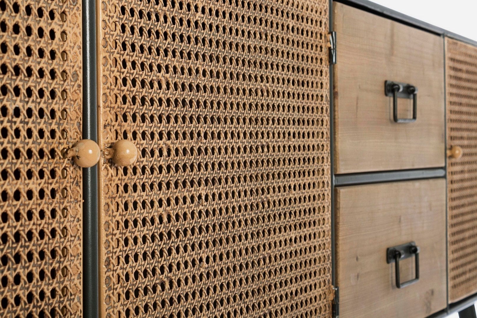 Bizzotto Credenza con 2 cassetti e 3 ante Elton Naturale