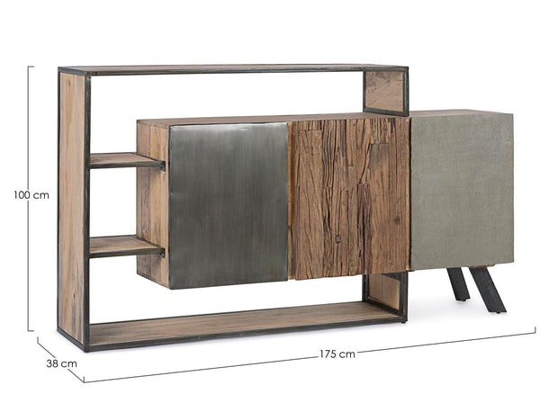 Bizzotto Credenza con 3 ante Manchester Naturale