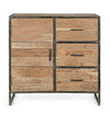 Bizzotto Credenza con 3 cassetti e 1 anta Elmer A Naturale