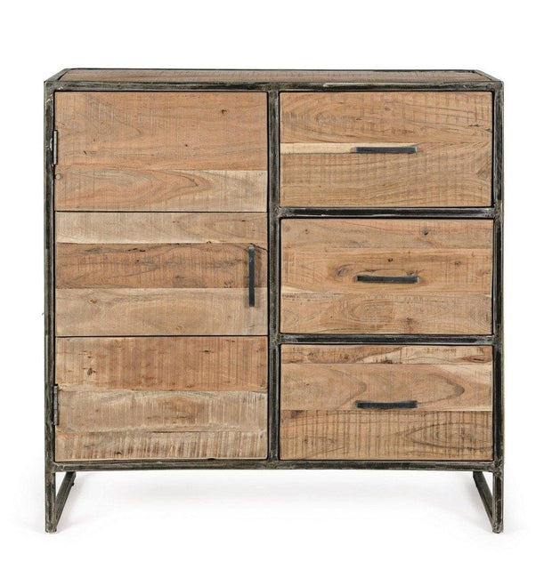 Bizzotto Credenza con 3 cassetti e 1 anta Elmer A Naturale