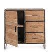 Bizzotto Credenza con 3 cassetti e 1 anta Elmer A Naturale