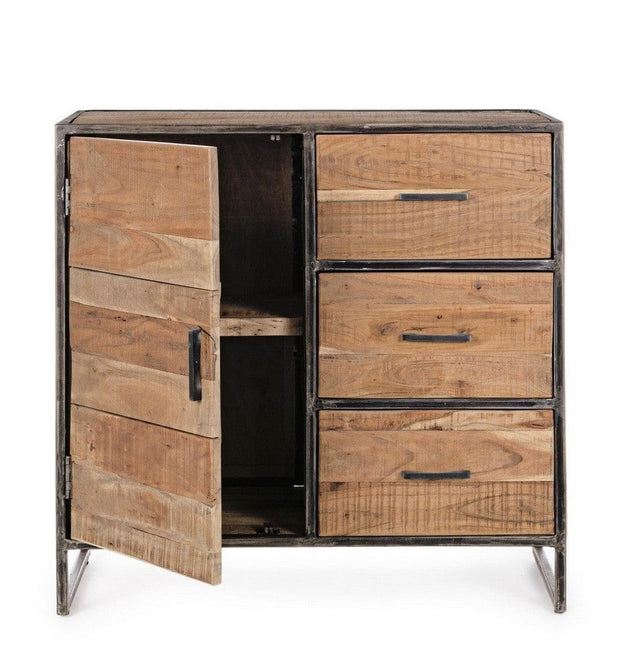 Bizzotto Credenza con 3 cassetti e 1 anta Elmer A Naturale