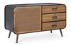 Bizzotto Credenza con 3 cassetti e 1 anta Elton Naturale