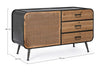 Bizzotto Credenza con 3 cassetti e 1 anta Elton Naturale