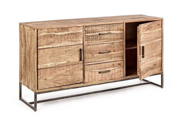 Bizzotto Credenza con 3 cassetti e 2 ante Elmer A Piccola Naturale