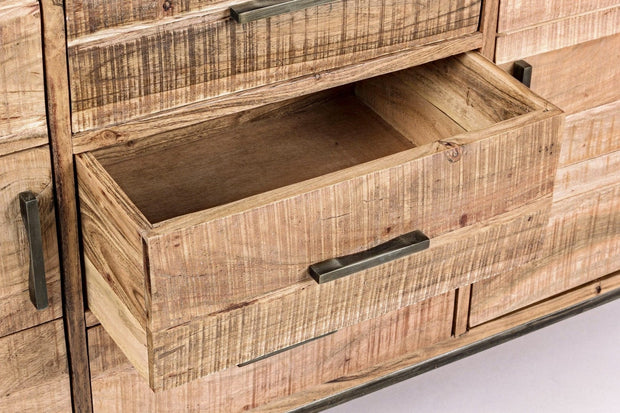 Bizzotto Credenza con 3 cassetti e 2 ante Elmer A Piccola Naturale